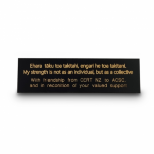 Engraved Plaque Black