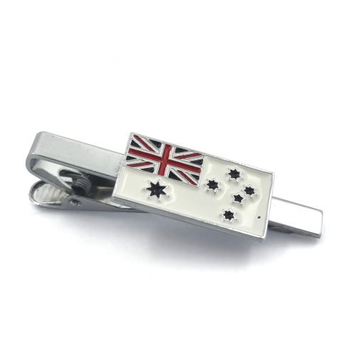 Flag Hairclip – Silver Finish, Three Colour Enamel