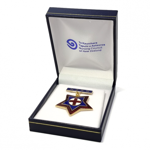 New Zealand Nursing Council Registered Nurse Badge Box