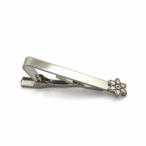 Atom Hairclip – Silver Finish, Two Colour Enamel