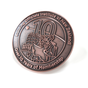 Building Officials Institute of New Zealand 10 Years of Membership coin custom-commemorative-coin-building-officials-institute-of-new-zealand
