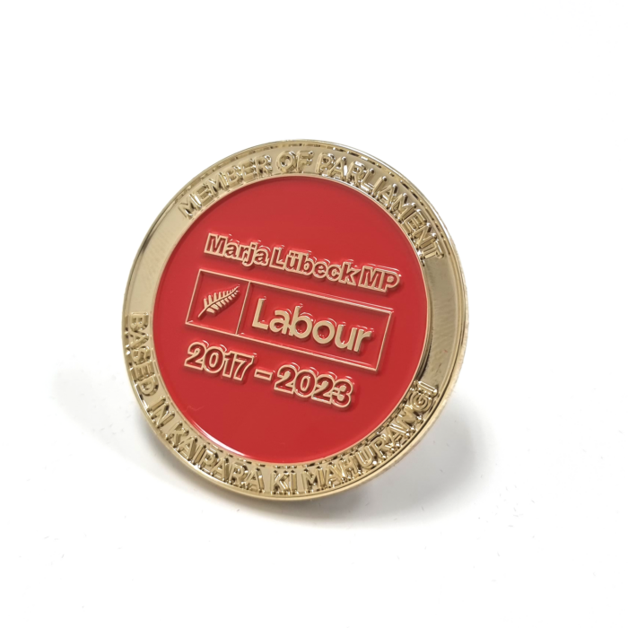 Labour Party Coin - 45mm, Gold Finish, One Colour Enamel