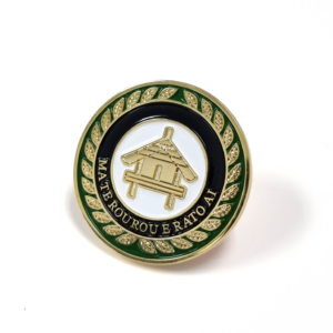 NZ Air Force Air Cdre Ballie Award Coin - 40mm, Double Gold Finish, Four Colour Enamel