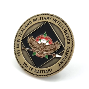 Toi Te Kaititiaki coin custom-challenge-coin-new-zealand-intelligence-company