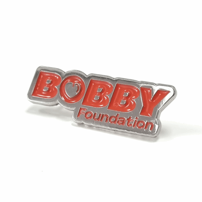 Bobby Foundation pin - 30mm, 1 Colour Enamel, 1 Pin and Clutch Fitting, Bright Nickel Plated