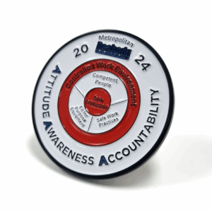 Metropolitan 2024 Attitude, Awareness and Accountability coin custom-coin-metropolitan