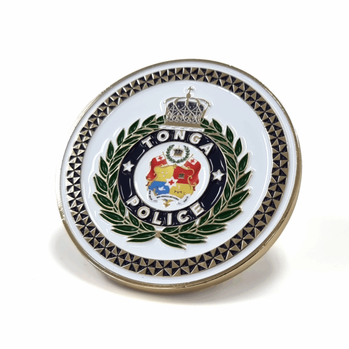 Tonga Police coin custom-challenge-coin-tonga-police