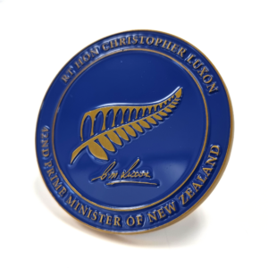 Christopher Luxon coin custom-coin-christopher-luxon