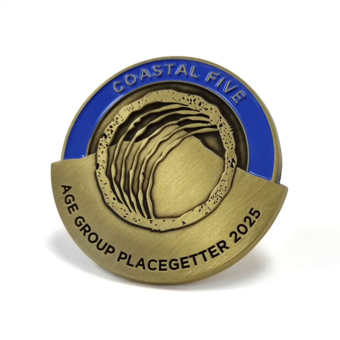 Coastal Five Age Group Placegetter 2025 coin custom-sports-coin-coastal-five
