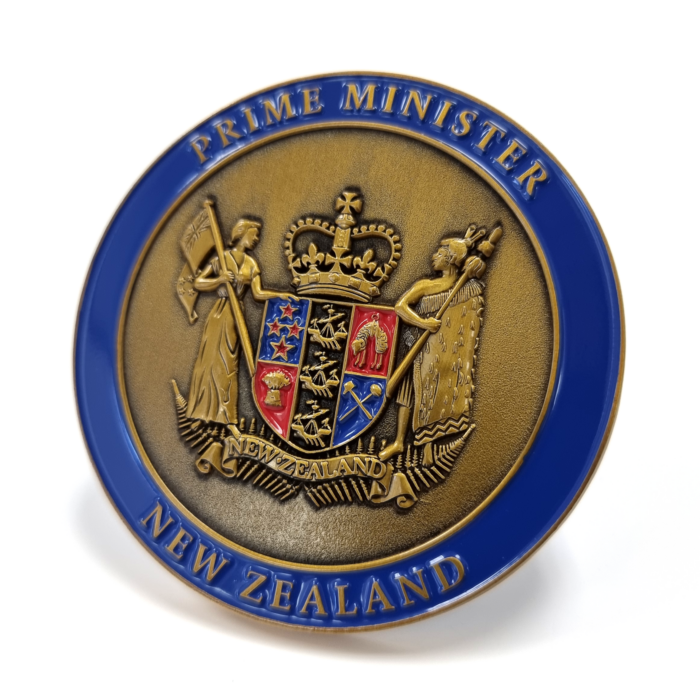 Prime Minister of New Zealand coin custom-commemorative-coin-new-zealand-government