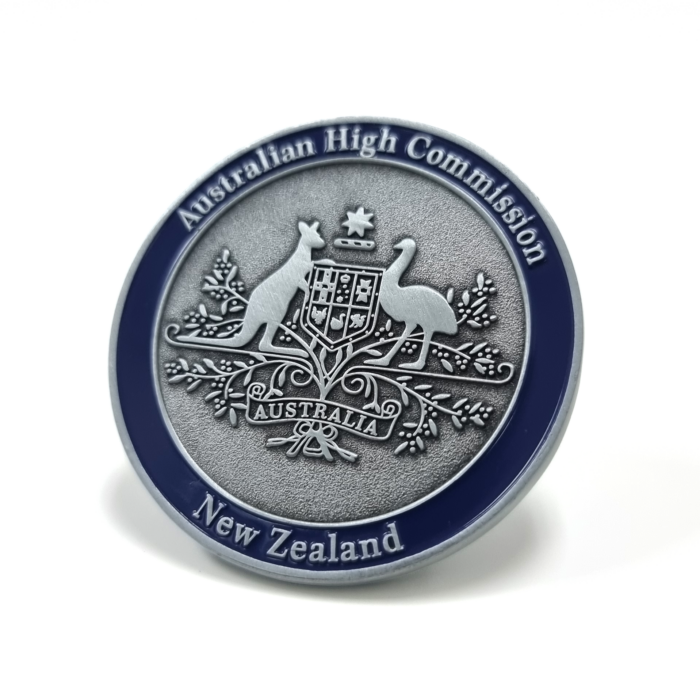 Australian High Commission NZ commemorative coin custom-commemorative-coin-australian-high-commision-in-new-zealand