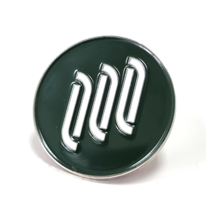 Green Three Lines Pin