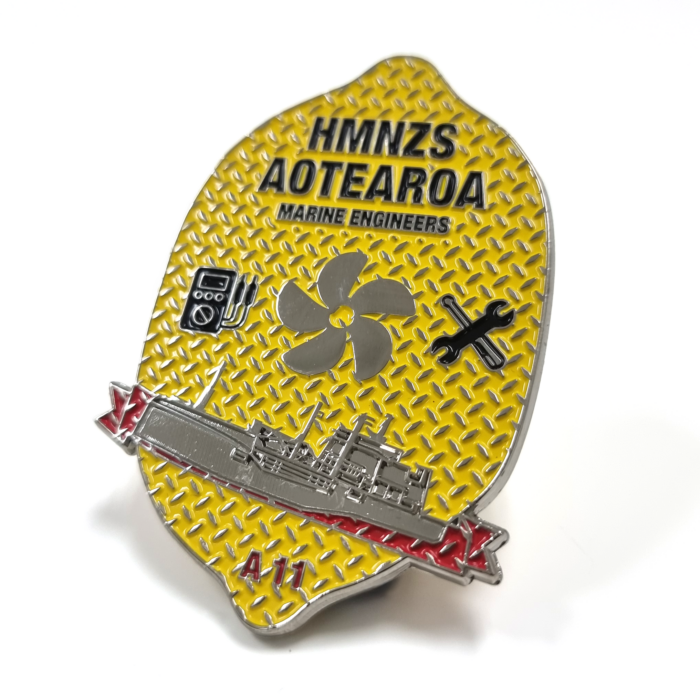 HMNZS Aotearoa Marine Engineers coin custom-commemorative-coin-hmnzs-aotearoa