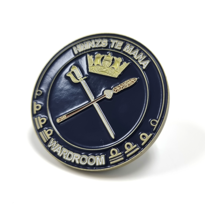HMNZS Te Mana coin back custom-challenge-coin-hmnzs-te-mana