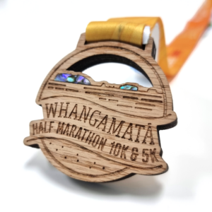 Whangamata Half Marathon medal