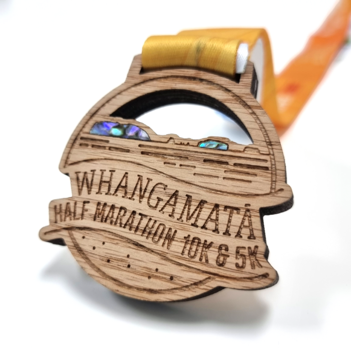 Whangamata Half Marathon medal