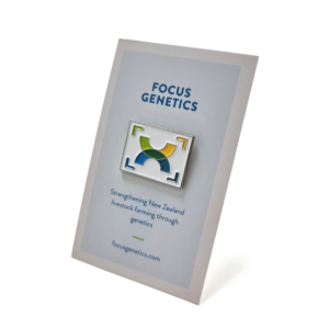 Focus Genetics backing card