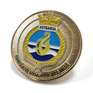 Royal New Zealand Navy HMNZS Aotearoa Officers’ Mess Custom Challenge Coin