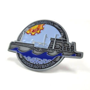 Royal New Zealand Navy Kōkiritia Custom Challenge Coin
