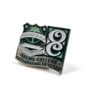 High School 70th Anniversary Badges
